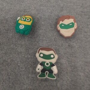 Green Lantern Shoe Charms Set of 3 Minion‎ Hal Jordan Funko Style Clog
